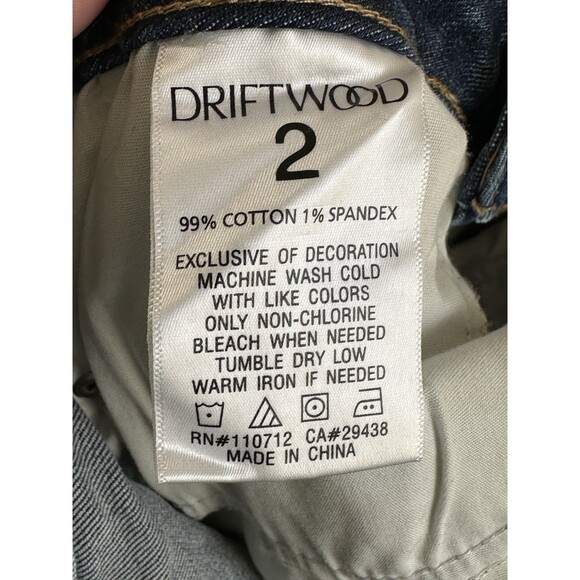 Driftwood Kelly Jeans W2 L31  Bootcut Embroidered Boho Festival Y2K Flowers - Picture 10 of 11